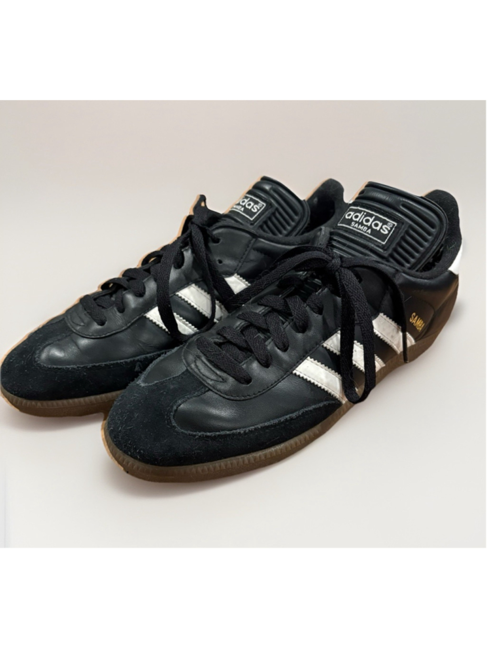 Adidas Samba OG Black White Gum B75807 Mens Sneakers Size 9.5 Classic Retro K1